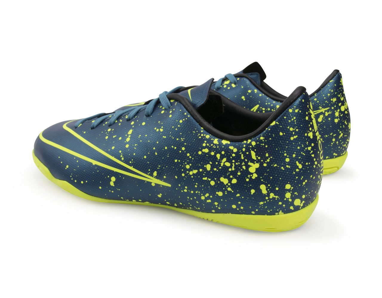 Nike Kids Mercurial Victory V Indoor Soccer Shoes Squadorn Blue/Black/Volt