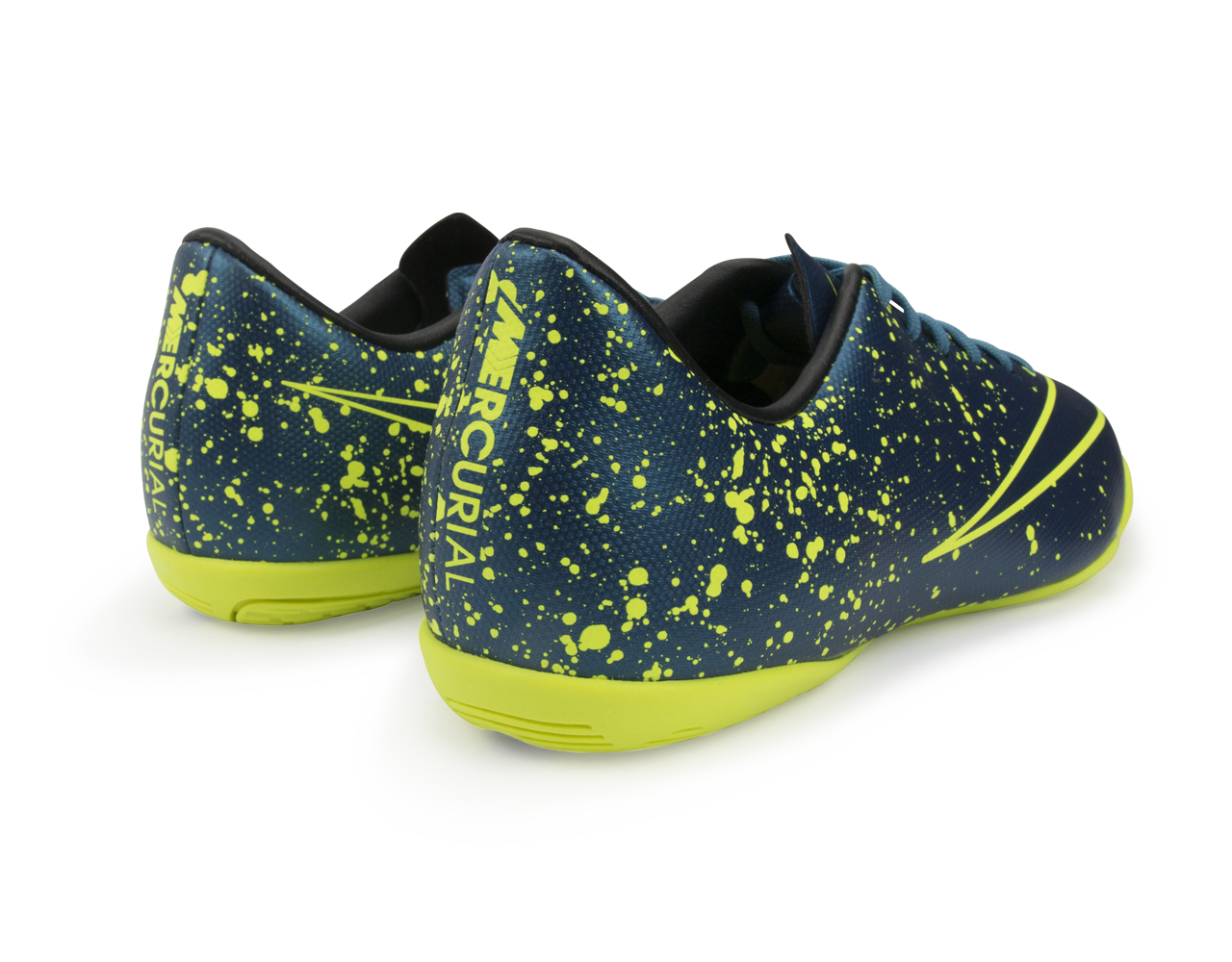 Nike Kids Mercurial Victory V Indoor Soccer Shoes Squadorn Blue/Black/Volt