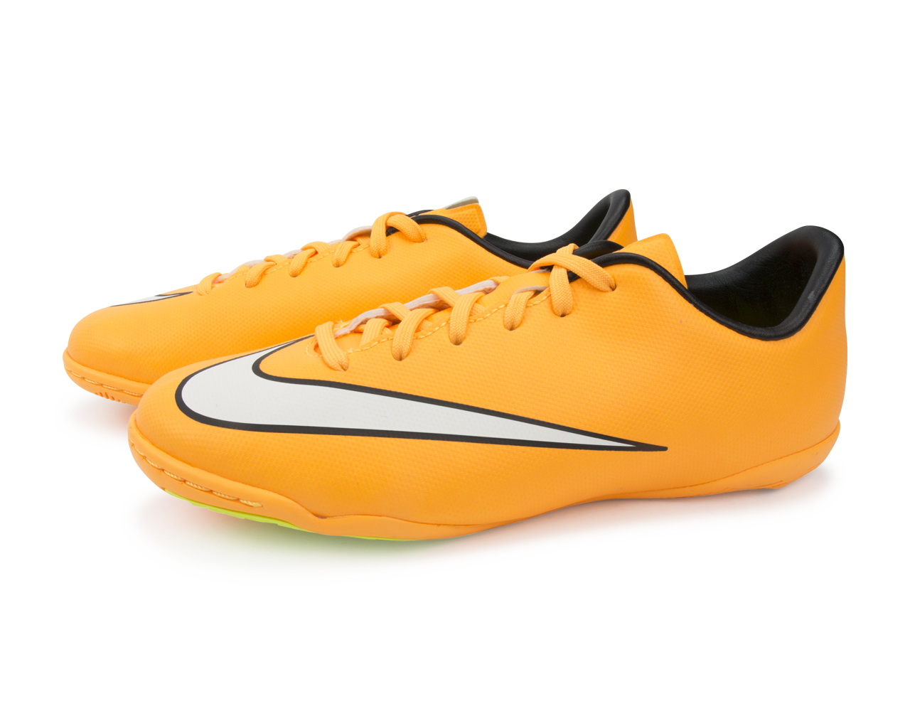 Nike Kids Mercurial Victory V Indoor Soccer Shoes Laser Orange/Black/Volt