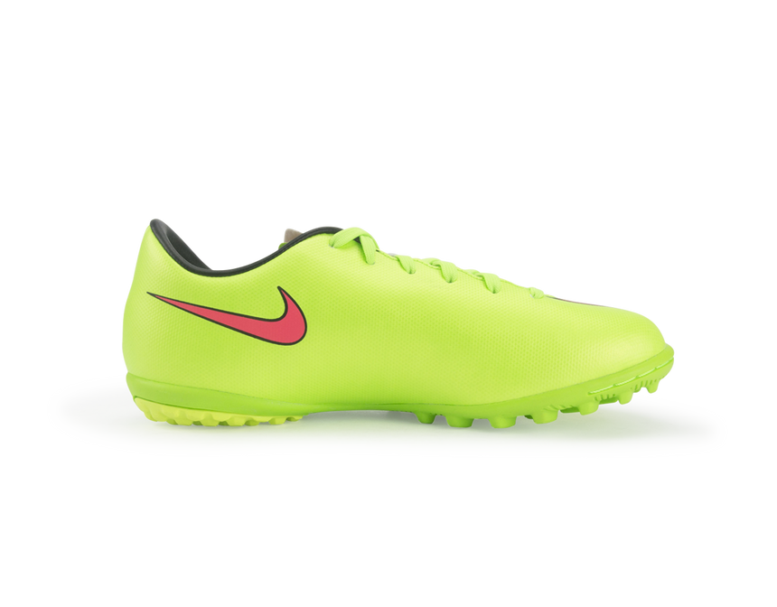 Nike Kids Mercurial Victory V Turf Soccer Shoes Electric Green/Hyper Punch/Black