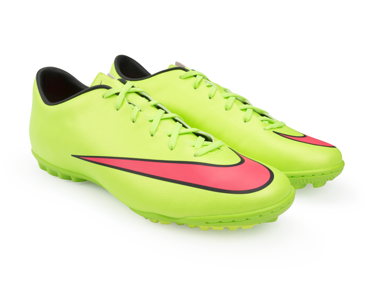 Nike Men's Mercurial Victory V Turf Soccer Shoes Electric Green/Hyper Punch/Black