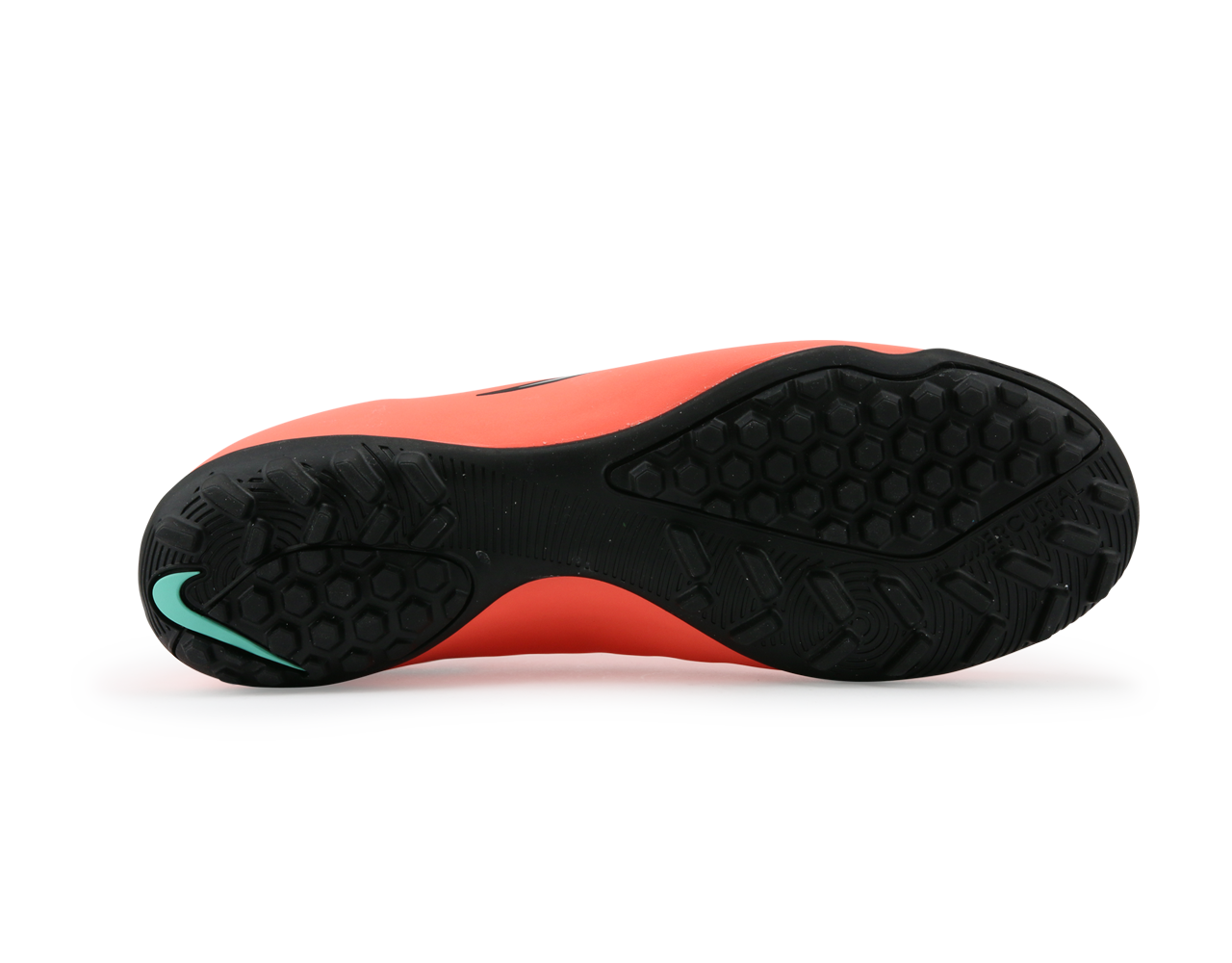 Nike Men's Mercurial Victory V Turf Soccer Shoes Bright Mango/Metallic Slivr/Hyper Turqoise