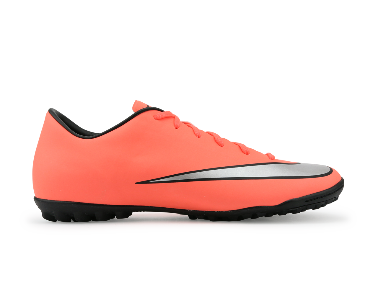 Nike Men's Mercurial Victory V Turf Soccer Shoes Bright Mango/Metallic Slivr/Hyper Turqoise