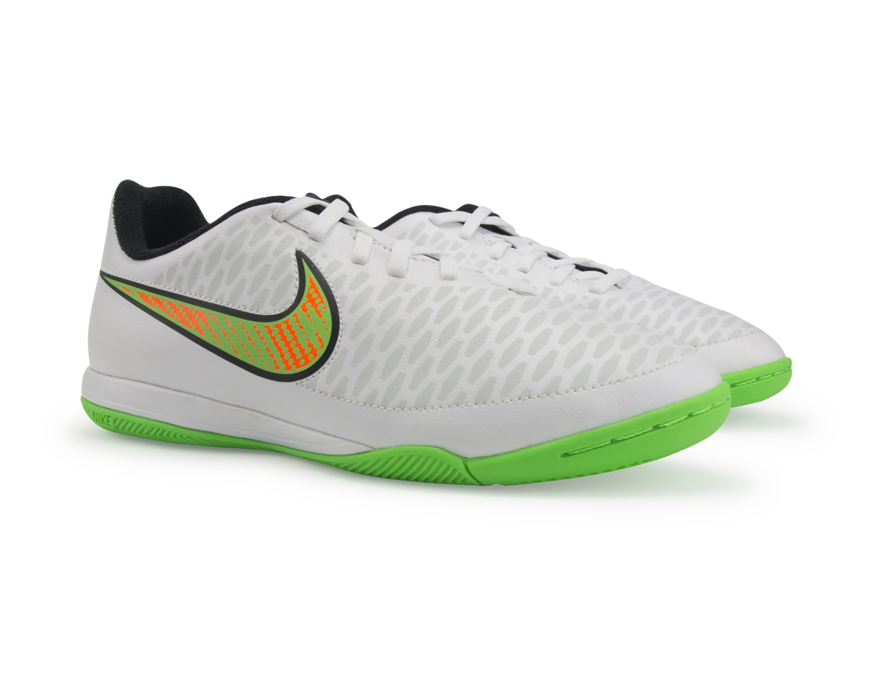 Nike Kids Magista Onda Indoor Soccer Shoes White/Poison Green/Black
