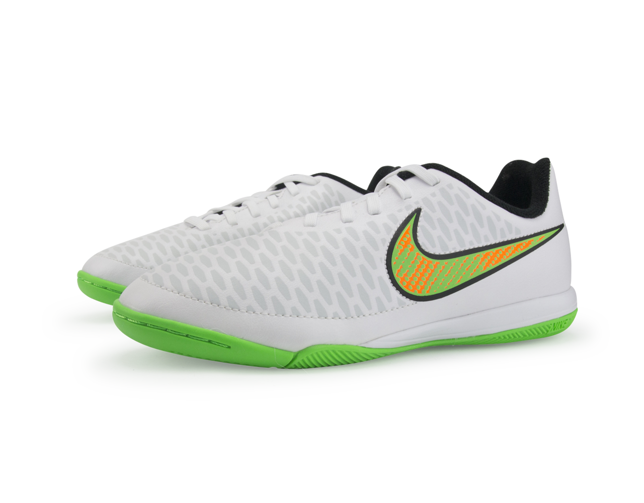 Nike Kids Magista Onda Indoor Soccer Shoes White/Poison Green/Black