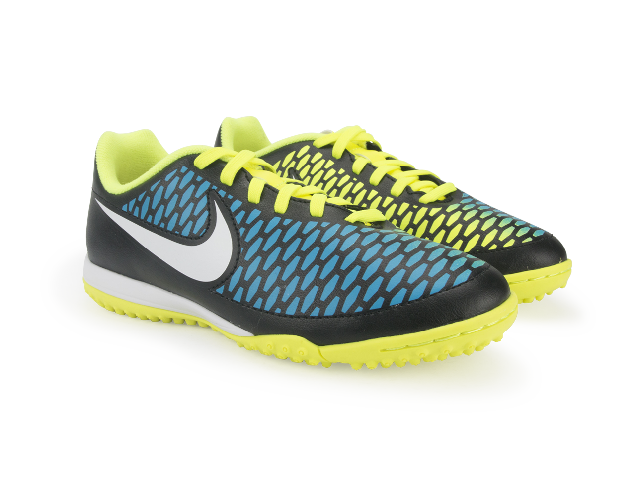 Nike Kids Magista Onda Turf Soccer Shoes Black/Volt/Blue Lagoon