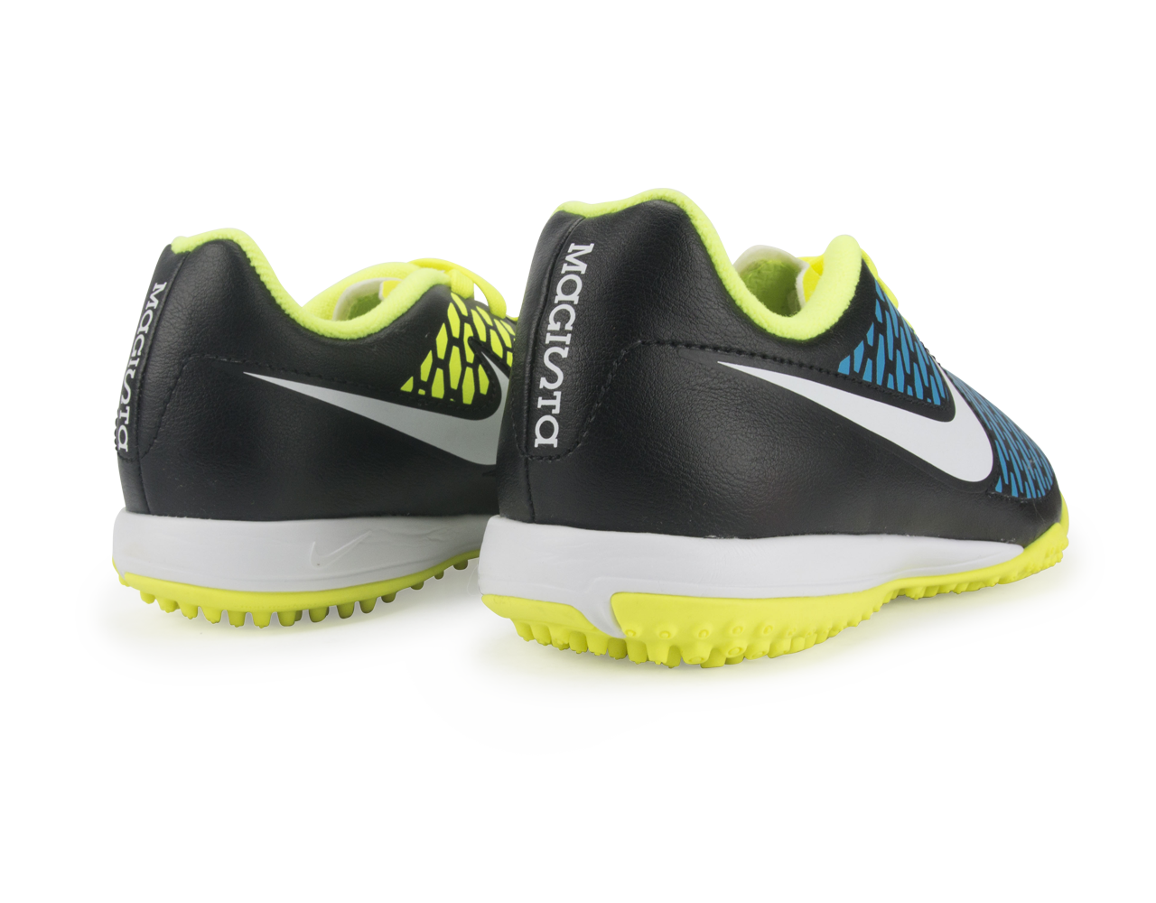 Nike Kids Magista Onda Turf Soccer Shoes Black/Volt/Blue Lagoon