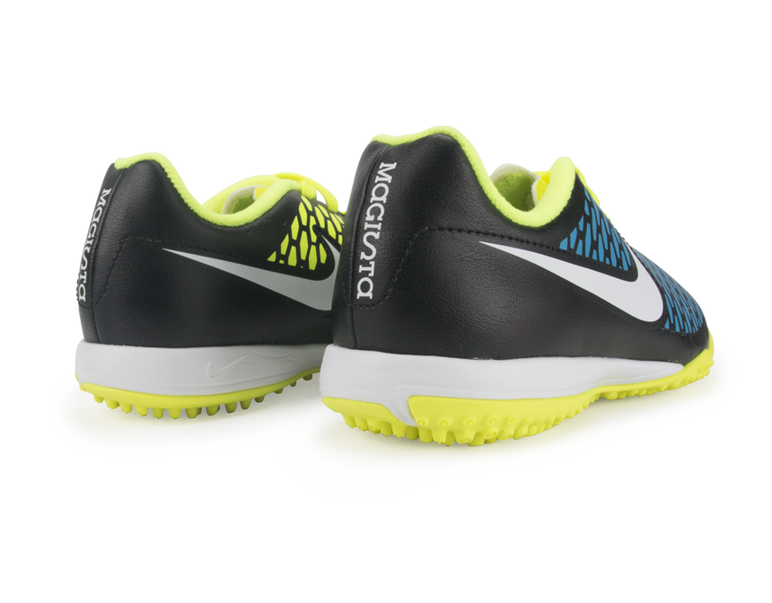 Nike Kids Magista Onda Turf Soccer Shoes Black/Volt/Blue Lagoon