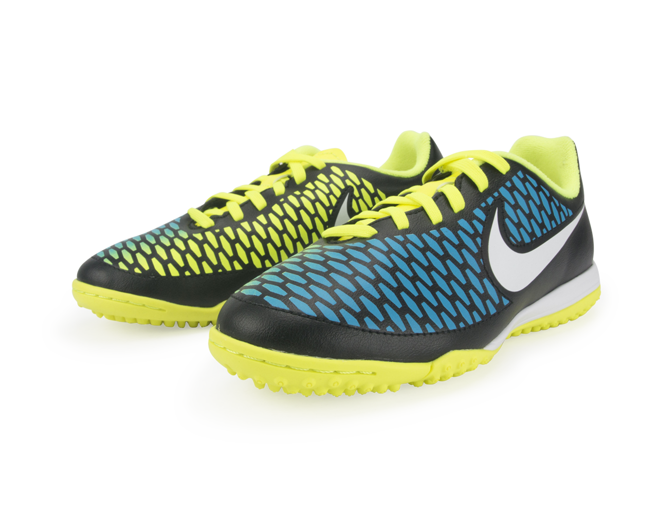 Nike Kids Magista Onda Turf Soccer Shoes Black/Volt/Blue Lagoon
