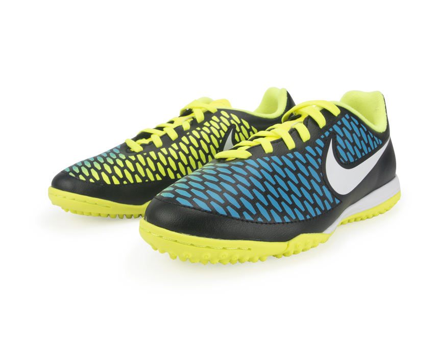 Nike Kids Magista Onda Turf Soccer Shoes Black/Volt/Blue Lagoon