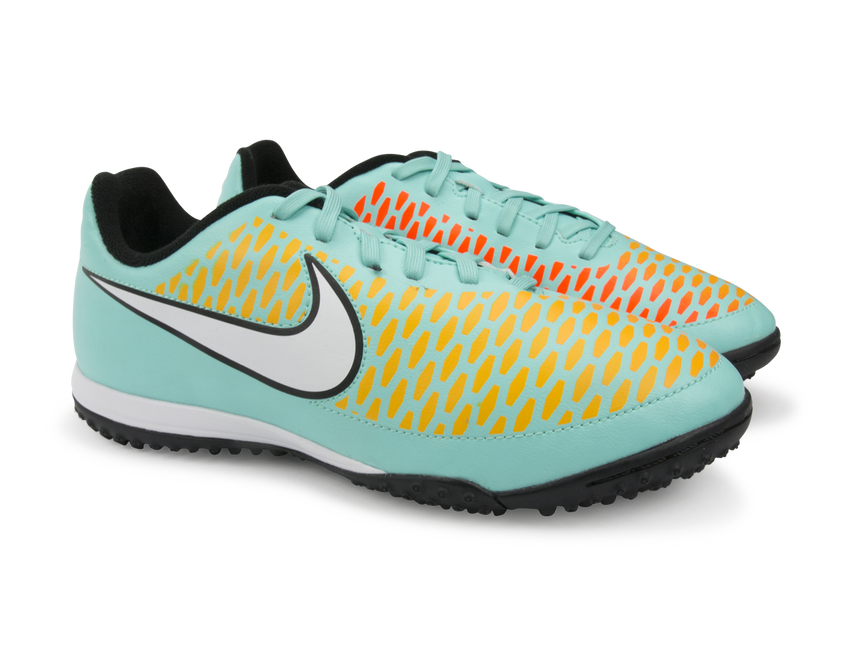 Nike Kids Magista Onda Turf Soccer Shoes Neo Turquoise/White/Hyper Crimson