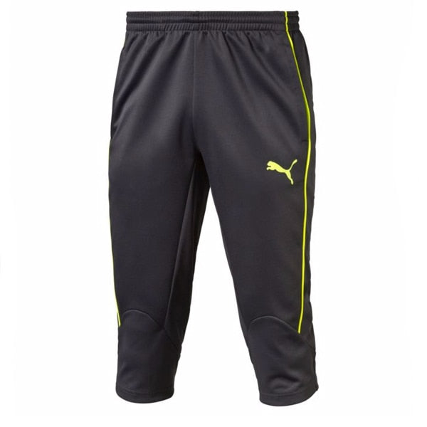 PUMA Men's Evo 3/4 Training Pants Asphalt/Safety Yellow