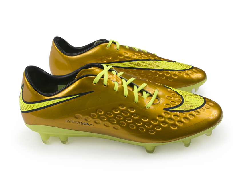 Nike Men's Hypervenom Phatal FG Metallic Gold/Black/Tour Yellow
