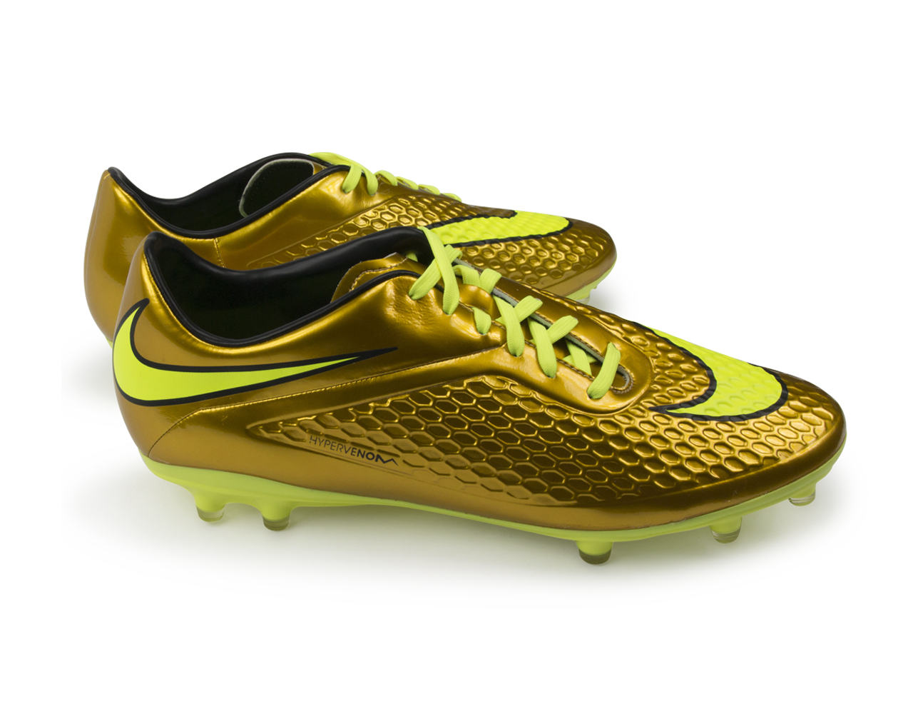 Nike Men's Hypervenom Phelon FG Metallic Gold/Black/Tour Yellow