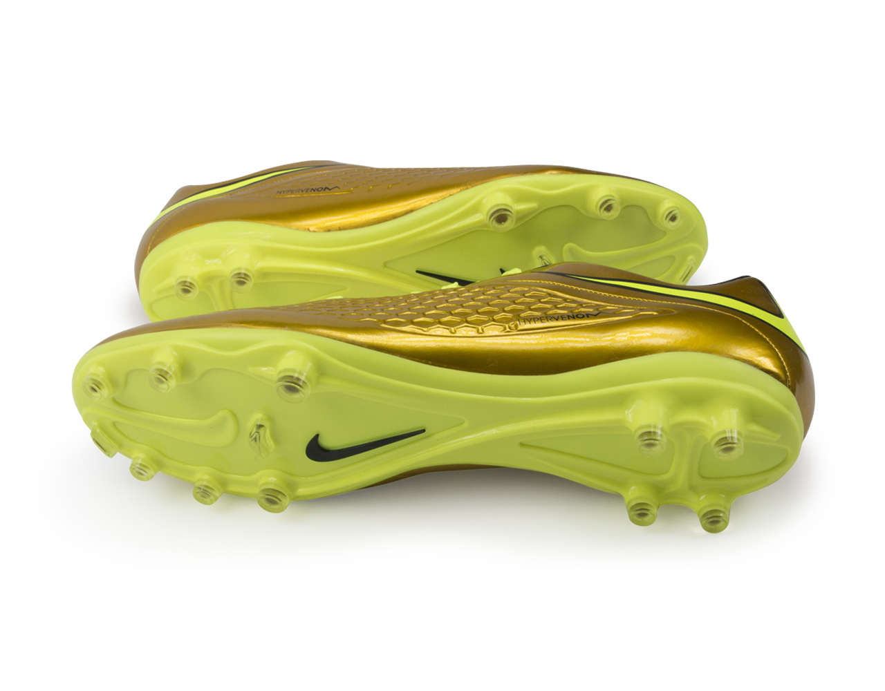 Nike Men's Hypervenom Phelon FG Metallic Gold/Black/Tour Yellow