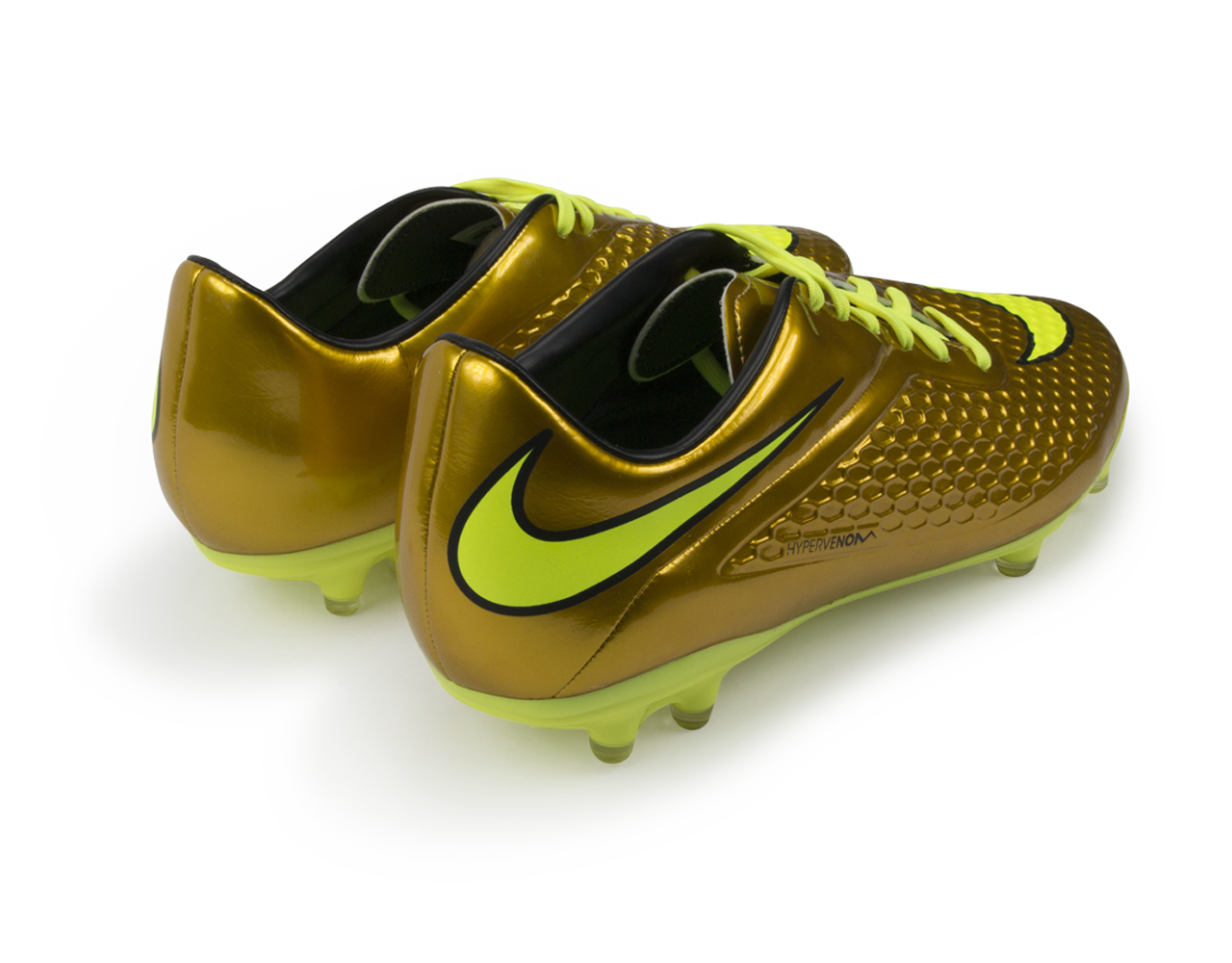 Nike Men's Hypervenom Phelon FG Metallic Gold/Black/Tour Yellow