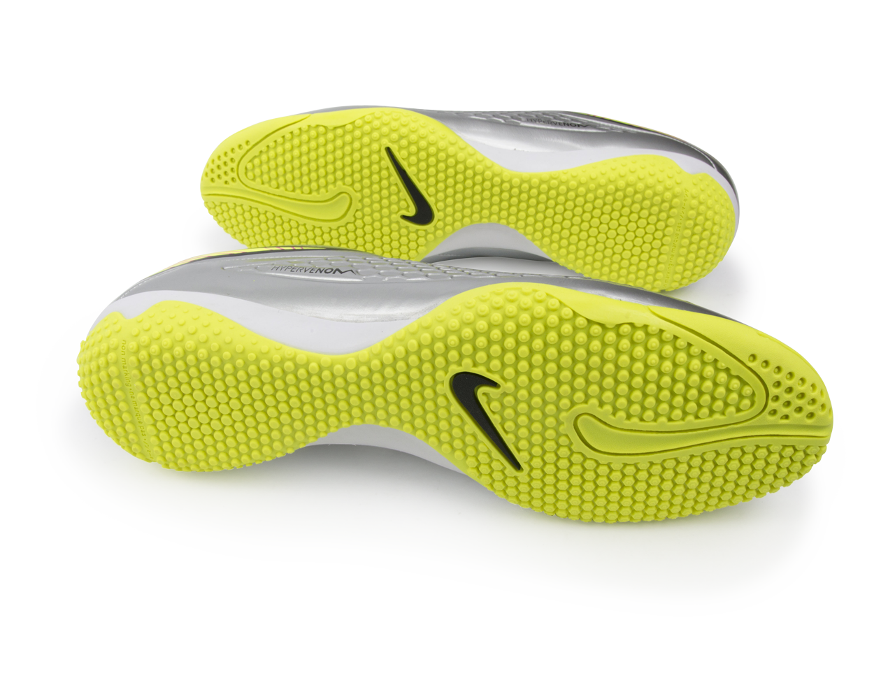 Nike Men's Hypervenom Phelon Indoor Soccer Shoes Chrome/Hyper Pink/Metalic Gold