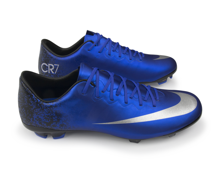 Nike Kids Mercurial Vapor X CR FG Deep Royal Blue/Metallic Silver