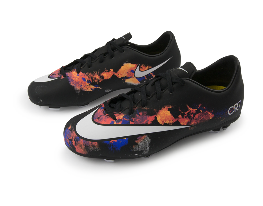 Nike Kids Mercurial Victory V CR7 FG Black/White/Total Crimson