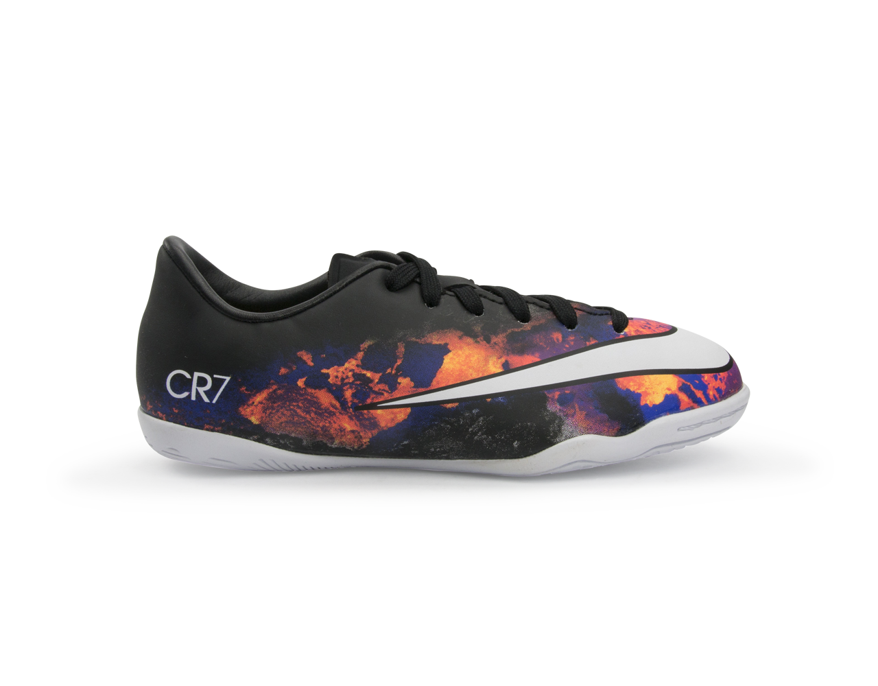Nike Kids Mercurial Victory V CR Indoor Soccer Shoes Black/White/Total Crimson