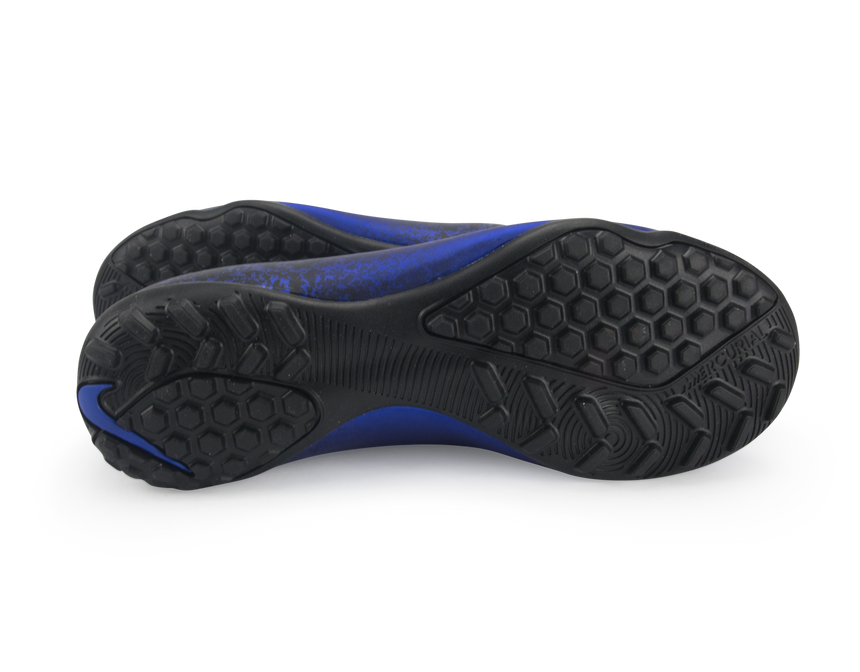 Nike Kids Mercurial Victory V CR7 Turf Soccer Shoes Deep Royal Blue/Metallic Silver