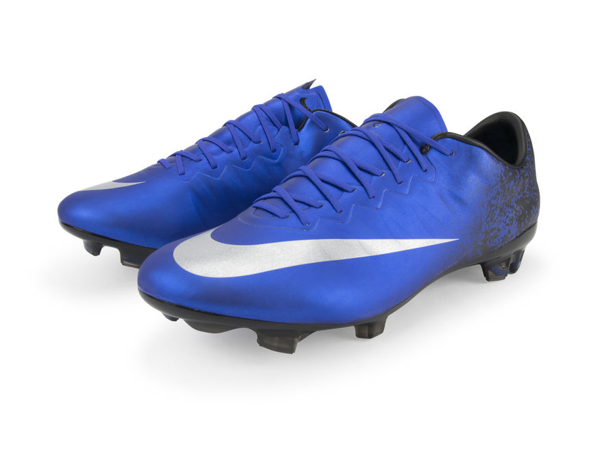 Nike Men's Mercurial Vapor X CR7 FG Deep Royal Blue/Metallic Silver