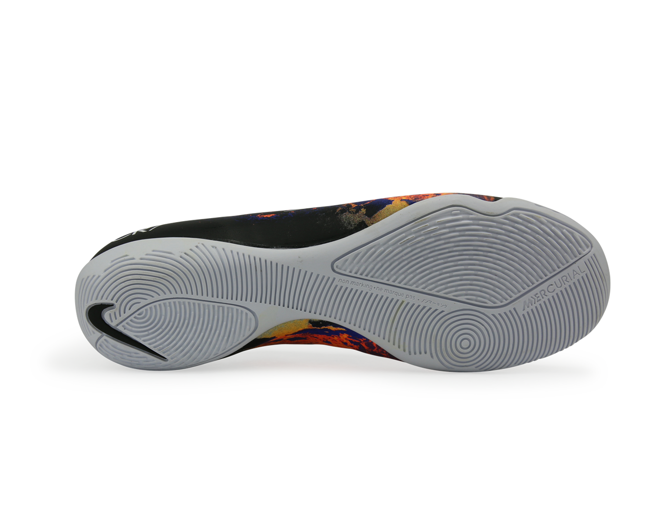 Nike Men's Mercurial Victory V CR Indoor Soccer Shoes Black/White/Total Crimson/Vivid Purple