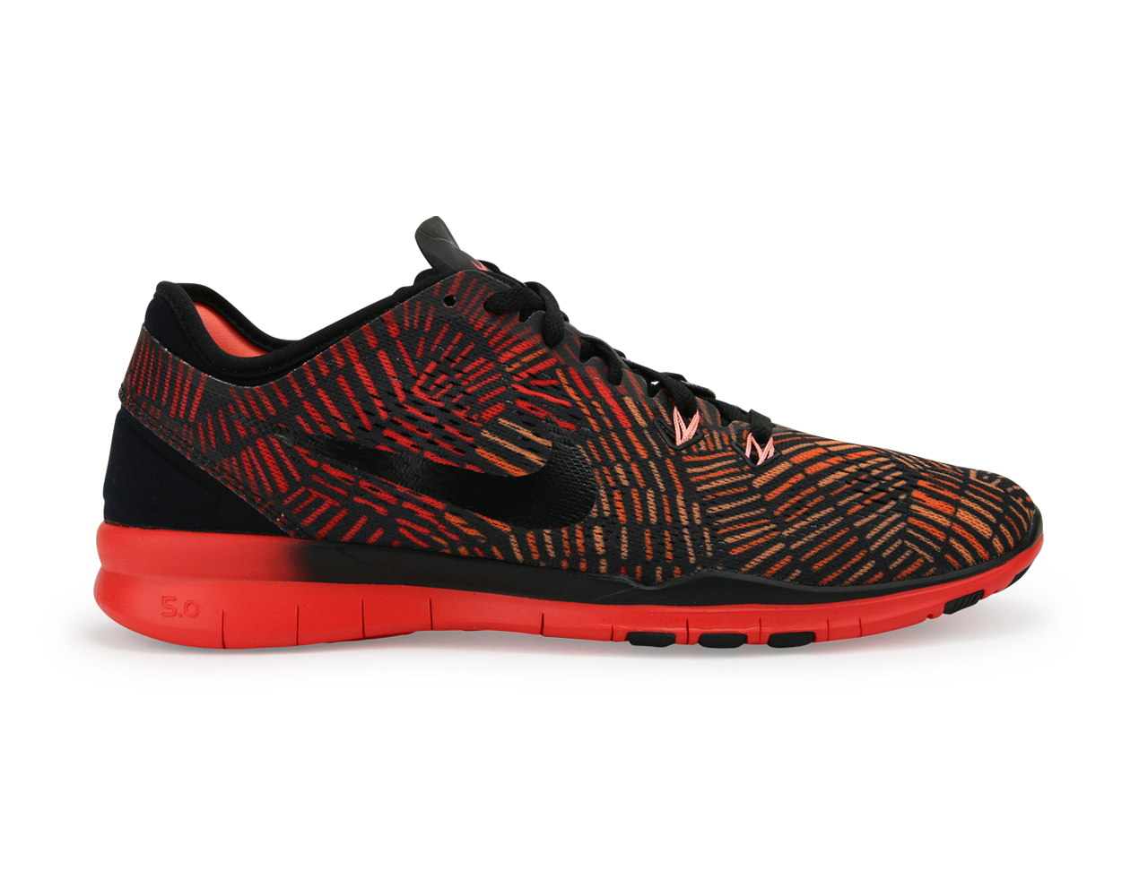 Nike Women's Free 5.0 TR Fit 5 Prt Black/Black Bright/Crimson Atomic