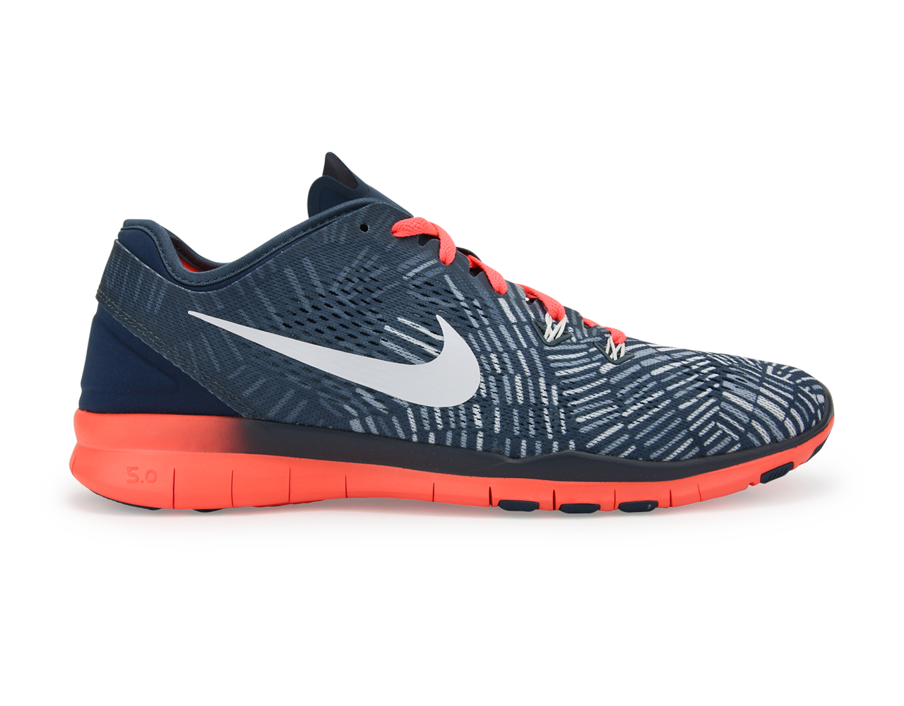 Nike Women's Free 5.0 TR Fit 5 Print V Squadron Blue/White Brght/Mng