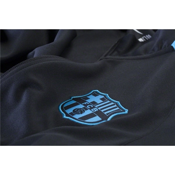 Nike Men's FC Barcelona Authentic N98 Jacket Black/Light Current Blue