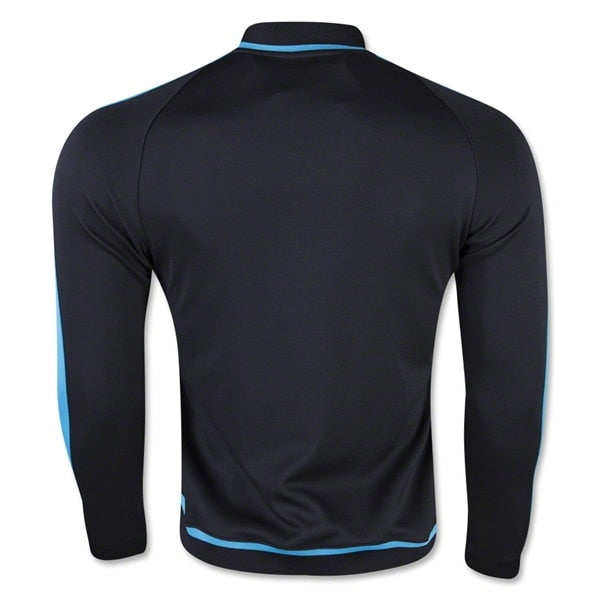 Nike Men's FC Barcelona Authentic N98 Jacket Black/Light Current Blue