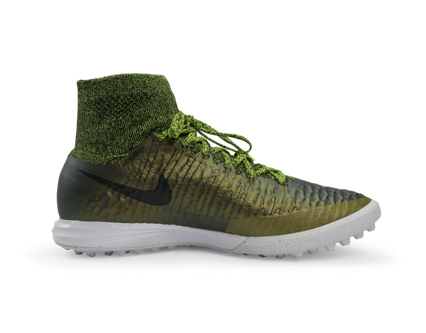 Nike Men's MagistaX Proximo Turf Soccer Shoes Dark Citron/Black/Volt