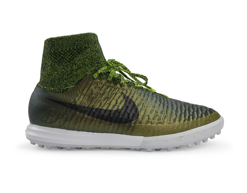 Nike Men's MagistaX Proximo Turf Soccer Shoes Dark Citron/Black/Volt