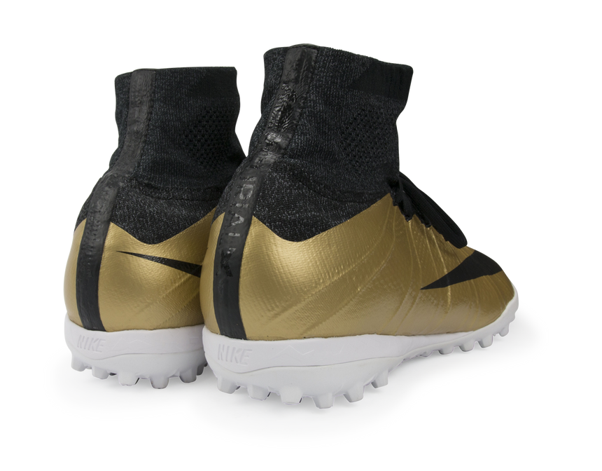 Nike Men's MercurialX Proximo Turf Soccer Shoes Metallic Gold/Black/Tour Yellow