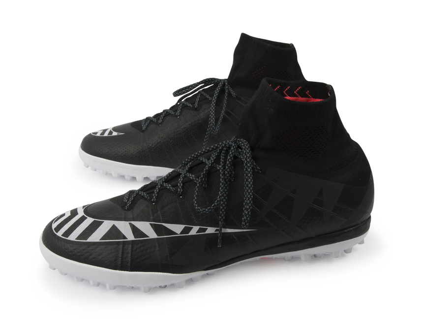 Nike Men's MercurialX Proximo Street Turf Soccer Shoes Black/White/Hot Lava