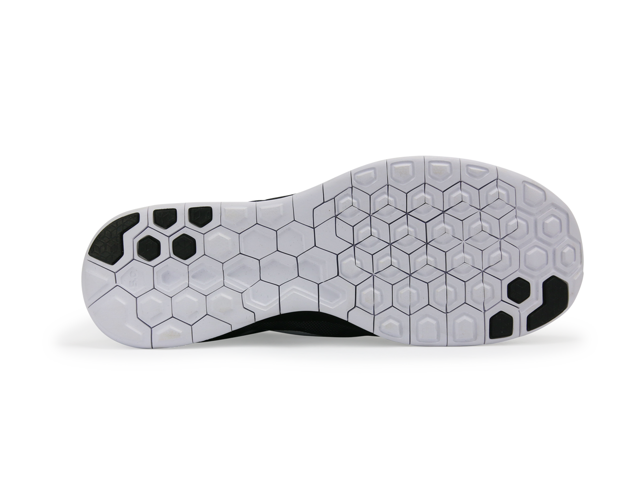 Nike Men's Free 5.0 Running Shoes Black/White/Dark Grey