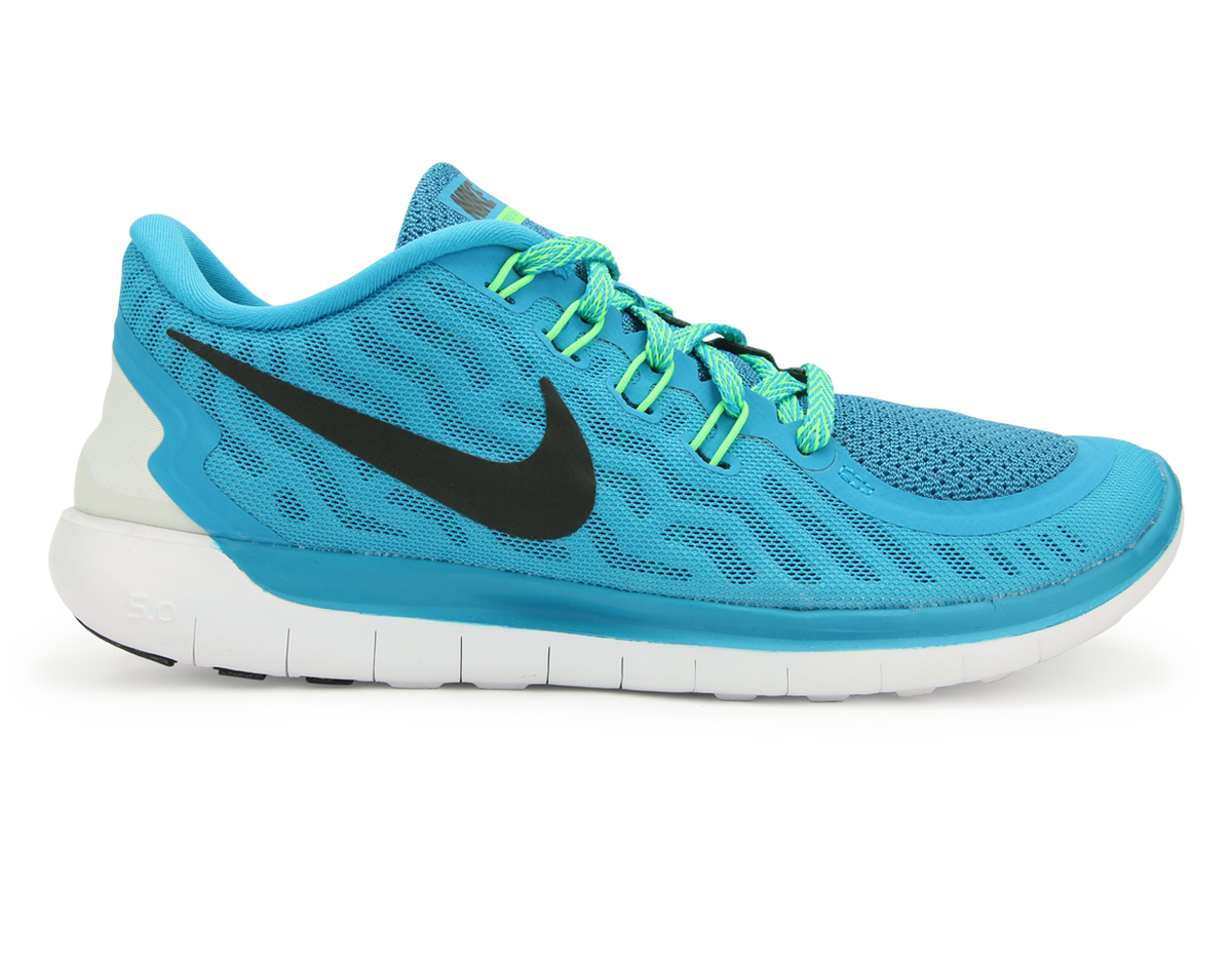 Nike Free 5.0 Running Shoes Blue Volt/Green Cp – Azteca Soccer