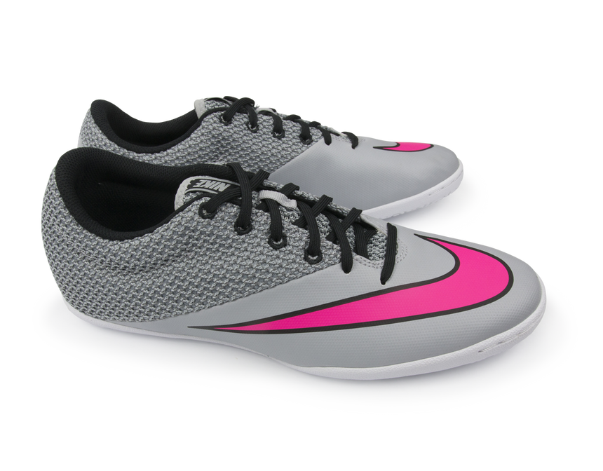 Nike Men's MercurialX Pro Indoor Soccer Shoes Wolf Grey/Vivid Pink/White