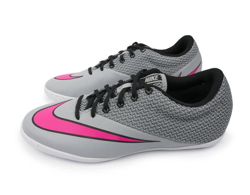 Nike Men's MercurialX Pro Indoor Soccer Shoes Wolf Grey/Vivid Pink/White