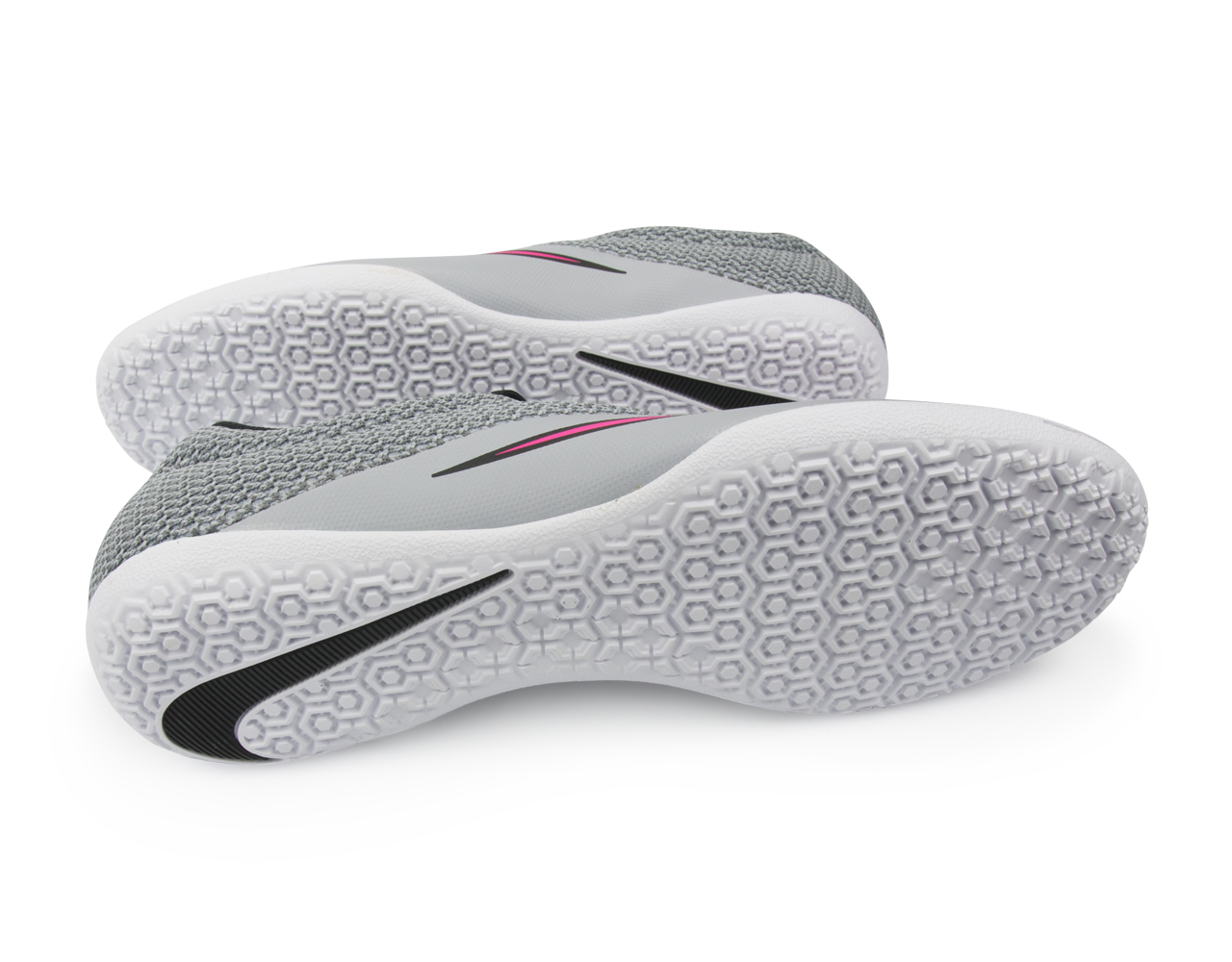 Nike Men's MercurialX Pro Indoor Soccer Shoes Wolf Grey/Vivid Pink/White