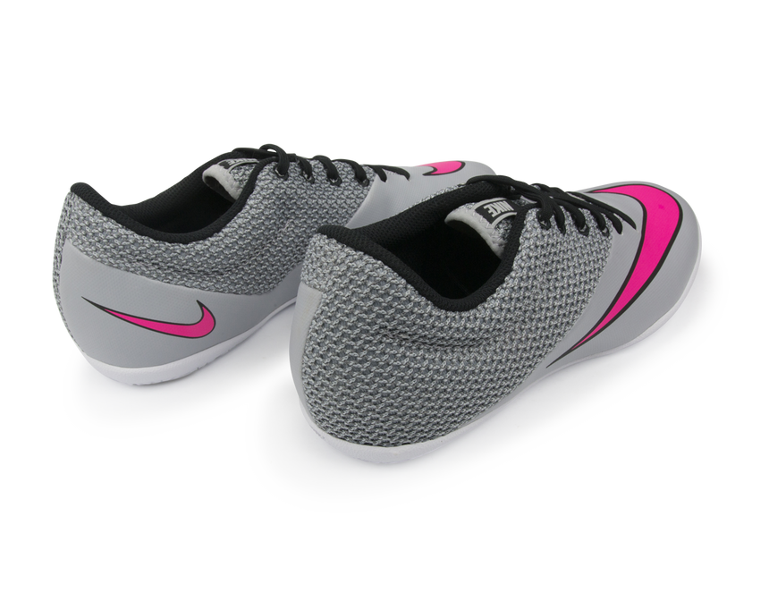 Nike Men's MercurialX Pro Indoor Soccer Shoes Wolf Grey/Vivid Pink/White