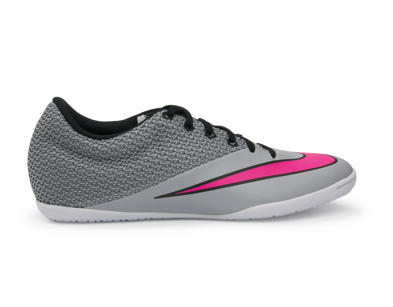 Nike Men's MercurialX Pro Indoor Soccer Shoes Wolf Grey/Vivid Pink/White