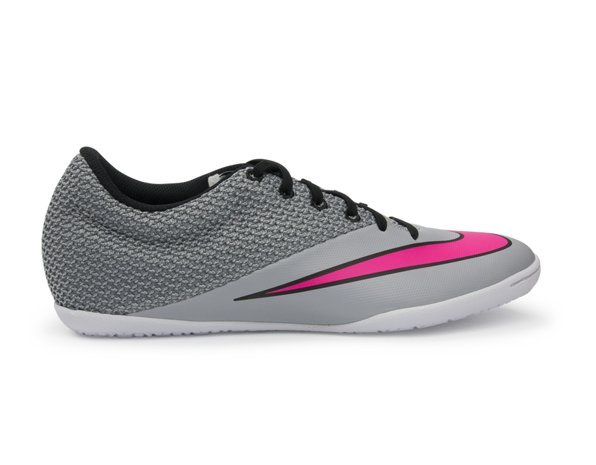 Nike Men's MercurialX Pro Indoor Soccer Shoes Wolf Grey/Vivid Pink/White