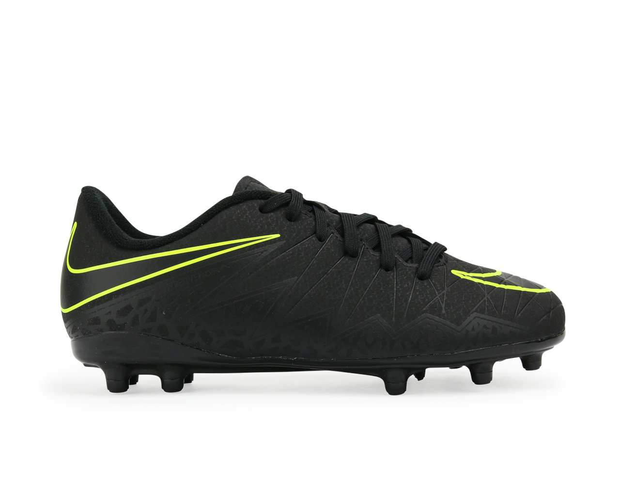 Nike Kids Hypervenom Phelon II FG Black/Black/Volt