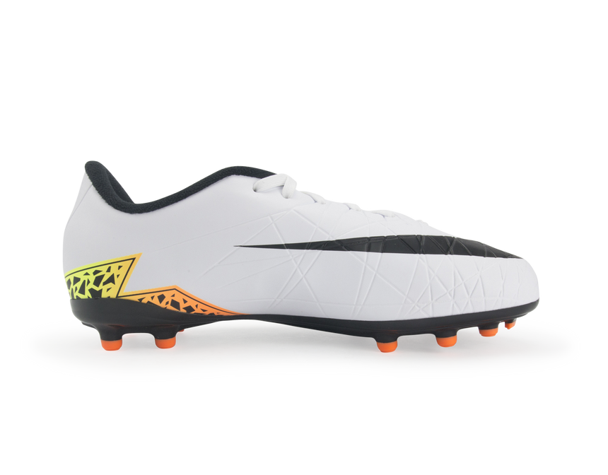 Nike Kids Hypervenom Phelon II FG White/Black/Total Orange