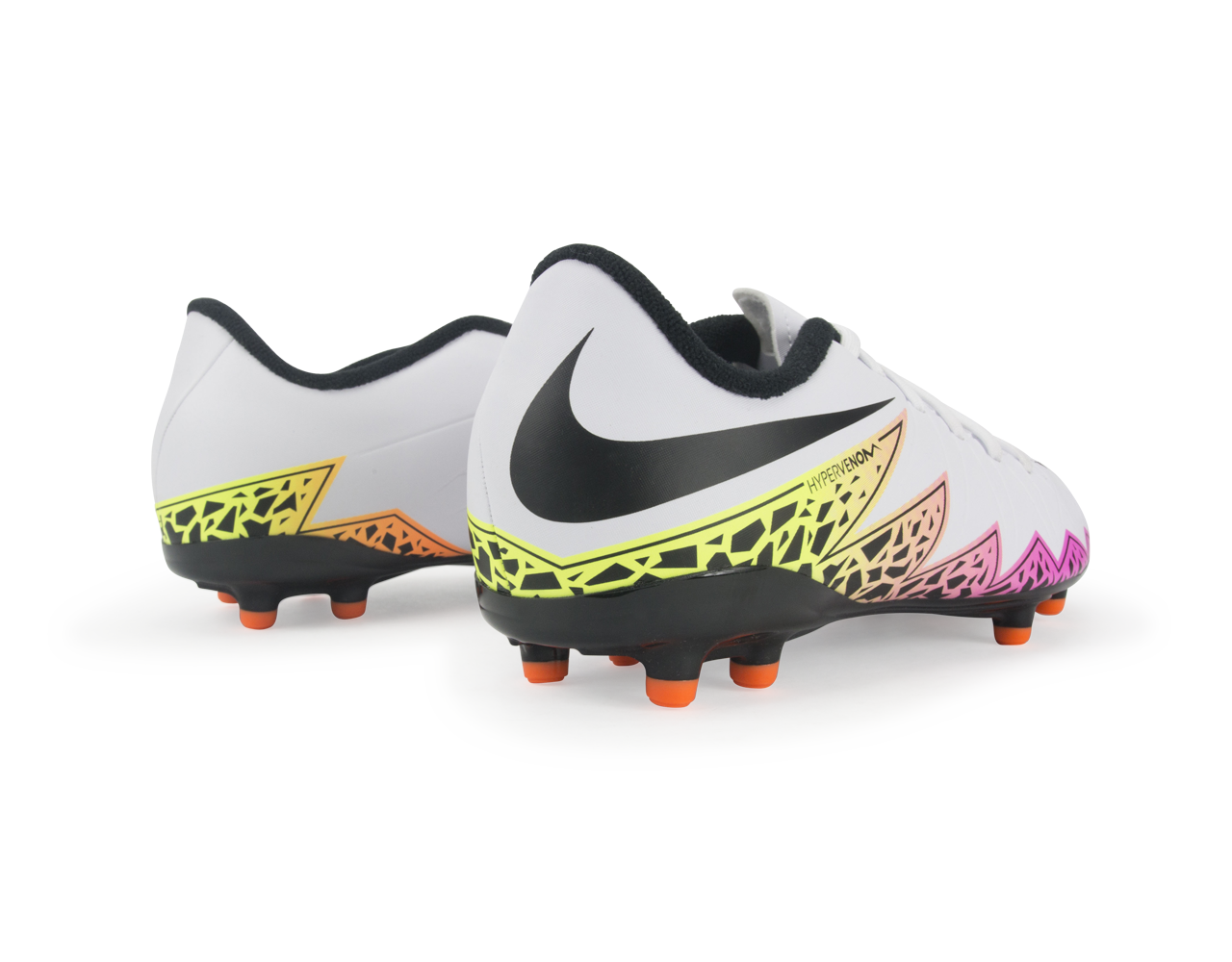 Nike Kids Hypervenom Phelon II FG White/Black/Total Orange