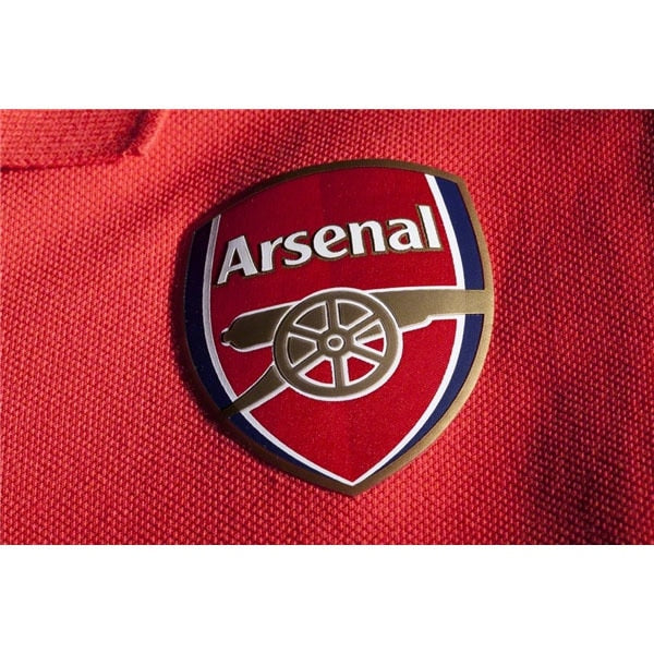 PUMA Men's Arsenal FC Leisure Hooped Polo High Risk Red/White