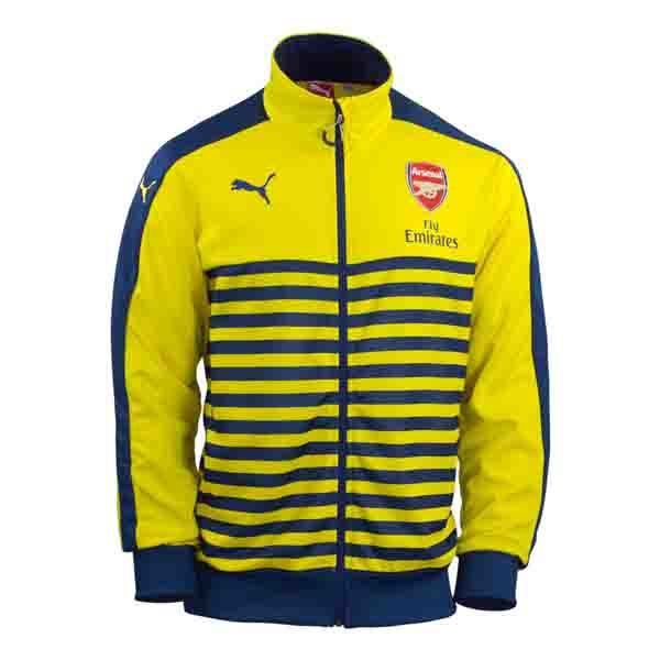 PUMA Men's Arsenal FC T7 Anthem Jacket Empire Yellow/Estate Blue