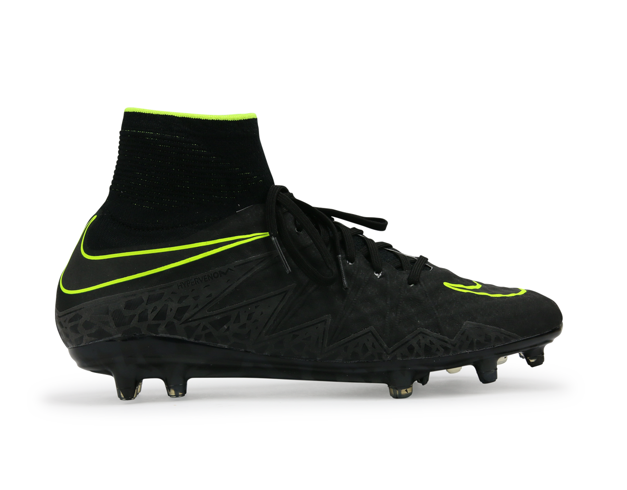 Nike Men's Hypervenom Phantom II FG Black/Black/Volt