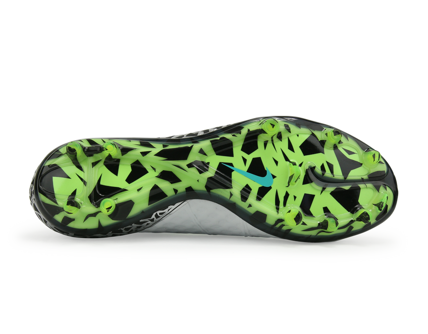 Nike Men's Hypervenom Phantom II FG Pure Platinum/Black/Ghost Green